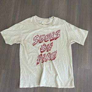 Free people rhinestone shirt in size medium